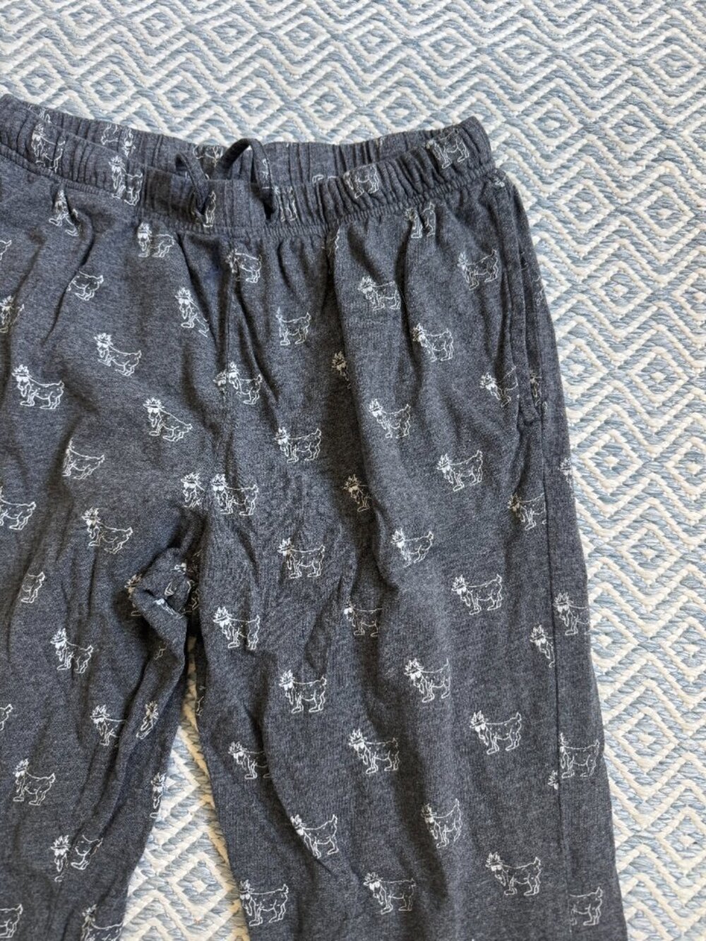 GOAT USA Boys Grey Flannel PJ Pants - Size YXL - Picture 2 of 3